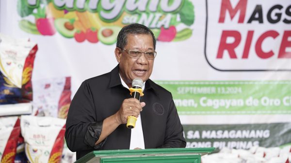 NIA Deputy Administrator for Engineering and Operations, Engr. C'zar Sulaik, said the affordable rice being sold by NIA comes from the contract farming program with identified irrigation associations within their irrigating areas. (Photo: DCC/PIA-10)
