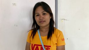 Aiza Namuag, a DOLE Integrated Livelihood Program beneficiary, shared that she received the assistance on egg retailing from the program. (Photo: DCC/PIA-10)