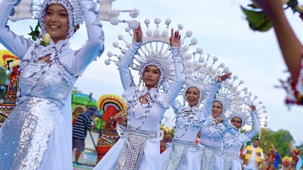 The contingents for the music and dance performances showed the province's rich cultural heritage during the 45th Lanzones Festival grand opening on October 20. (Photo courtesy of PGO)