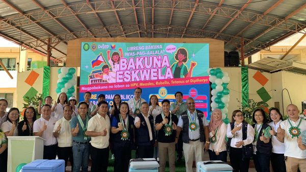 The Department of Health-10, in partnership with the City Health Office and the Department of Education Division of Cagayan de Oro, launched at Bulua Central School, along with other select schools in northern Mindanao, its school-based immunization activity dubbed Bakuna Eskwela Libre sa Pampublikong Paaralan, on October 7. (Photo: MBA/PIA-10)