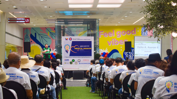 PhilHealth-10 Regional Vice President Delio Aseron II urged the senior citizens to register for the PhilHealth Konsulta program, where they can avail free laboratory tests and medicines. (Photo courtesy of PhilHealth-10)