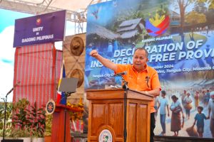 Gov. Henry S. Oaminal cited that since his stint as a representative and now as the governor of the province, he has prioritized implementation of programs that would benefit the people, particularly improving its healthcare services and revitalizing the agricultural industry. (Photo courtesy of PCO)