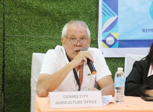 Carlos S. Pijuan, city agriculturist of the Ozamiz City Agriculture Office, shared in the Consumer Welfare Month press conference in Ozamiz City on October 2 that the Department of Agriculture monitors the prices of fresh produce in the market every week. (Photo: IJBD/PIA-10)