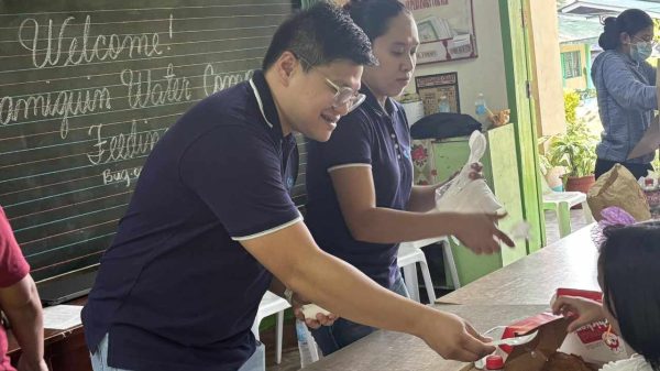 Camiguin Water Company held an outreach activity at Bug-ong Elementary School to celebrate its second anniversary. (Photo courtesy of CWC)