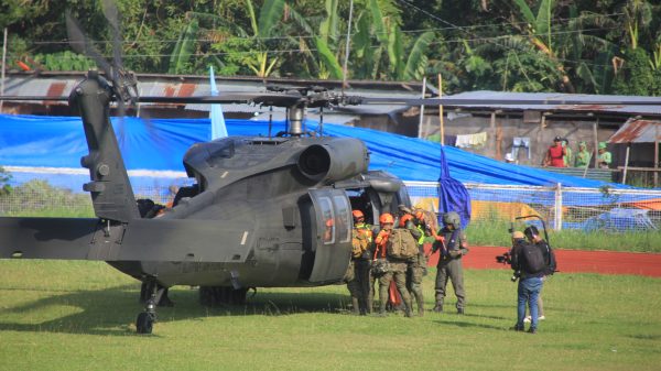 The National Disaster Risk Reduction and Management Council, along with the local government of Camiguin, led the fourth quarter Nationwide Simultaneous Earthquake Drill with simulation on air assets on November 14, with over 800 participants from various national line agencies and local government units in northern Mindanao. (Photo: RTP/PIA-10/Camiguin)