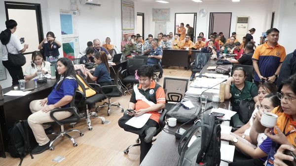 In preparation for the upcoming 4th Quarter Nationwide Simultaneous Earthquake Drill, a final coordination and evaluators meeting was held involving various government agencies to discuss simulation exercises and guidelines for the event on November 13. (Photo courtesy of OCD-10)