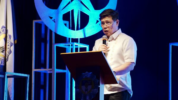 Xavier University President Fr. Mars Tan, SJ, called the centennial a "call to action" for continued growth and deeper commitment to the principles of justice, equality, and service during the One Xavier: Centennial Logo Unveiling and Pre-Launch at the Xavier University Little Theater, Corrales Campus, on November 22. (Photo: DCC/PIA-10)