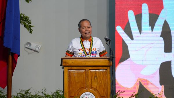 "Violence has no place in the province," Gov. Henry Oaminal said during the launch of the 18-day campaign to end violence against women on November 25. (Photo courtesy of PGMO)