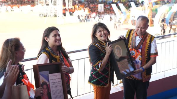 Senator Imee Marcos and Deputy Speaker Camille Villar graced the 3rd Perangat Festival 2024 in Misamis Occidental, an event that celebrated the province's rich cultural heritage and the strong sense of unity among its people. (Photo courtesy of PGMO)