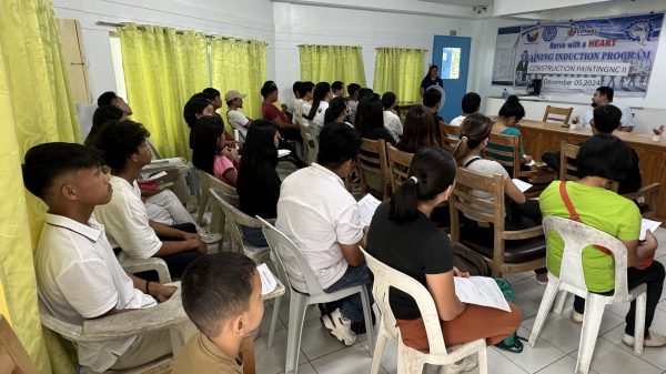 The Technical Education and Skills Development Authority Camiguin Provincial Office conducted a Training Induction Program on December 5 at the Camiguin School of Arts and Trades, officially launching its latest training initiatives under the Training for Work Scholarship Program and Tulong Trabaho Scholarship Program for Driving NC II and Construction Painting NC II. (Photo courtesy of TESDA Camiguin)