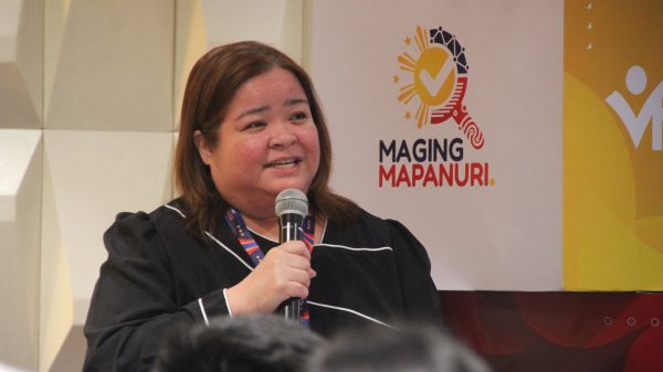 PIA Director General Katherine Chloe S. De Castro warns of the dangers of disinformation on social media, highlighting its potential to spread hate speech, provoke tensions, and undermine trust in democratic institutions. (Photo: RTP/PIA-10)
