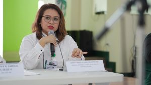 During a press conference at the DOH building in Cagayan de Oro City, Dr. Steffi Grace H. Enon, the chief of the local health support division at the Department of Health Center for Health Development Northern Mindanao, shared that 'Purok Kalusugan' aligns with the Universal Health Care Act, bringing health services to the level of purok or zone. (Photo: DCC/PIA-10)