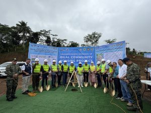 The government leads the groundbreaking ceremony for the construction of 110 housing units for decommissioned Moro Islamic Liberation Front combatants in Camp Bilal in Munai, Lanao del Norte. (Photo: ADD/PIA-10/Lanao del Norte)