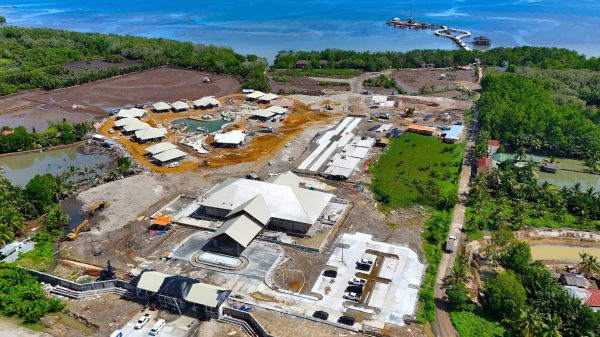 The Resort and Aquamarine Park, dubbed the "Maldives of Mindanao," draw inspiration from world-renowned Maldives resorts. It is envisioned as a major tourism catalyst, expected to create jobs, enhance livelihoods, and boost the local economy. (Photo courtesy of PGMO)